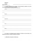 Quimica. Ejercicios de repaso