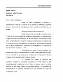 Luego de haber considerado lo sucedido y, intentando dar cuenta de su consulta es que procedo a considerar el siguiente dictamen técnico afín de ser apreciado para la solución del problema que le aqueja