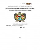 ANALISIS DEL MERCADO DE YACON