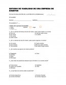 ESTUDIO DE VIABILIDAD DE UNA EMPRESA DE EVENTOS