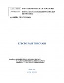 Efecto pass thorught a nivel macroeconómico y monetario