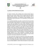 La vida es un breve tránsito hacia la muerte