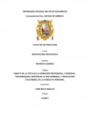 LA ÉTICA DE LA FORMACIÓN PROFESIONAL Y PERSONAL: PSICONEGOCIOS, GESTIÓN DE LA VIDA PERSONAL