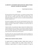 EL DIRECTOR Y LOS DOCENTES COMO SUJETOS DEL CONSEJO TÉCNICO ESCOLAR Y SU PAPEL EN LA EDUCACIÓN
