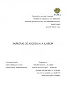 BARRERAS DE ACCESO A LA JUSTICIA