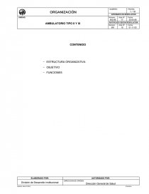 Evaluar el funcionamiento del ambulatorio, a fin de establecer los correctivos necesarios. Página 1