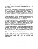 Ensayo sobre las teorías de la globalización