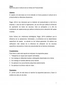 El objetivo de esta tarea es el de entender en forma practica el cálculo de la productividad en diferentes situaciones