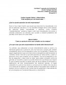 Actividad ¿Qué se puede aprender de este emprendedor?