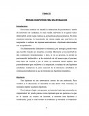 PRUEBA DE HIPOTESIS PARA UNA POBLACION