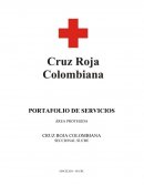 Como se da el Portafolio de Servicios Cruz Roja Seccional Sucre