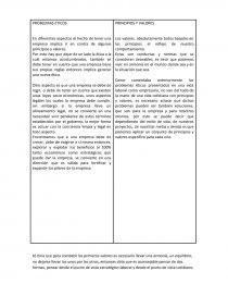 PROBLEMAS ETICOS PRINCIPIOS Y VALORES. Página 1