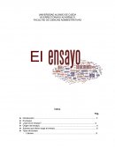 El ensayo ¿Qué es el ensayo?