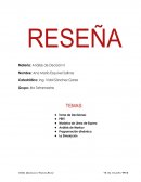 Reseña Analisis de Decisión.