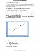 Problemas casos Regresión estadística entre dos variables