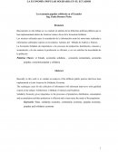 LA MEJORA DE LA ECONOMIA POPULAR Y SOLIDARIA