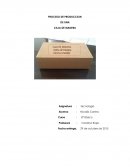 Proceso de producción de una caja de madera