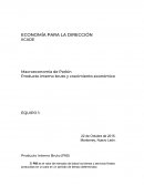 El PIB es el valor de mercado de todos los bienes y servicios finales producidos en un país en un período de tiempo determinado.