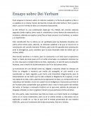 Ensayo sobre Dei Verbum