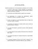 AUTOEVALUACIÓN SOBRE CIENCIA