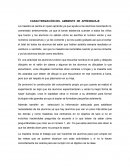 CARACTERIZACIÓN DEL AMBIENTE DE APRENDIZAJE