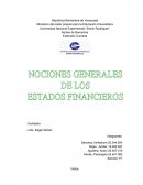 Naturaleza de los estados financieros Importancias de los estados financieros