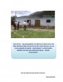 MEJORAMIENTO DE SERVICIO EDUCATIVO EN TRES INSTITUCIONES EDUCATIVAS DEL NIVEL INICIAL DE LAS LOCALIDADES DE QUIJE