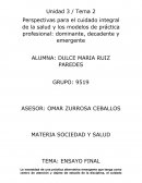 Perspectivas para el cuidado integral de la salud y los modelos de práctica profesional: dominante, decadente y emergente