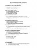 EVALUACIÓN DE PRODUCCIÓN AUDIO VISUAL
