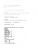 OBSERVACIÓN Y PRÁCTICA DOCENTE I Planeacion de clase