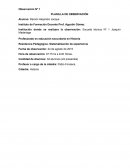 Observación Nº 1 PLANILLA DE OBSERVACIÓN