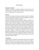 Iniciativa de Ley. Proyecto de la Iniciativa.