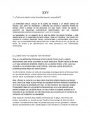 XXY 1) ¿Cuál es la relación entre diversidad sexual y sexualidad?