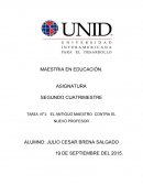 EL ANTIGUO MAESTRO CONTRA EL NUEVO PROFESOR