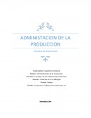ADMINISTACION DE LA PRODUCCION SISTEMAS DE PRODUCCION