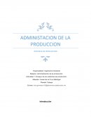 Administacion de la produccion Sistemas de produccion