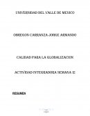 Calidad para la globalizacion