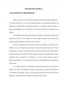 SOCIOLOGÍA RURAL ANTECEDENTES HISTÓRICOS