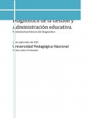 Diagnostico de la Gestión y Administración educativa