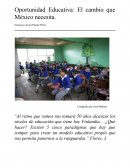 Oportunidad Educativa: El cambio que México necesita