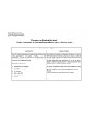 Cuadro comparativo de 1er año de primaria y segundo