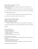 Política crediticia y características de los préstamos