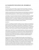 La valoración Psicológica del desarrollo