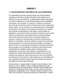 ANTECEDENTES HISTÓRICO DE LAS CARRTERAS