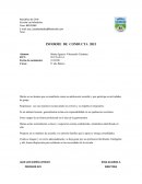 Modelo de informe de conducta