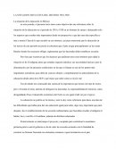 LA SITUACION EDUCATIVA DEL DECENIO 1910-1920 La situación de la educación en México