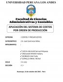 COSTOS Y PRESUPUESTOS FORMULACIÓN CASO PRACTICO