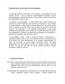 PERSONALIDAD: EL ESTUDIO DE LOS INDIVIDUOS