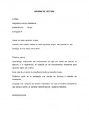 INFORME DE LECTURA Hablar en clase, aprender lengua