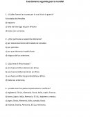 Cuestionario segunda guerra mundial